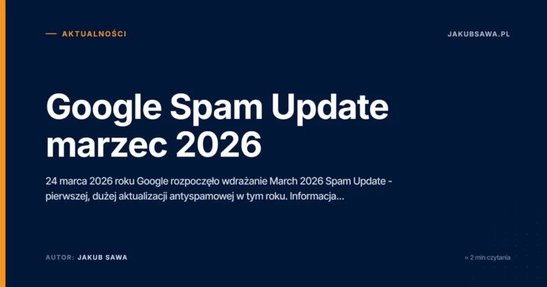 Google Spam Update marzec 2026