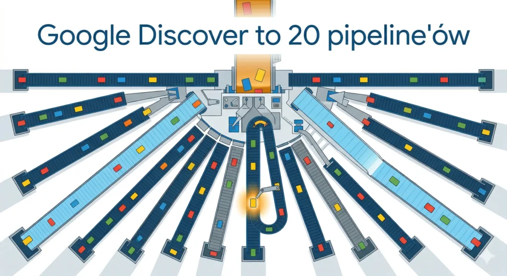 Google Discover to nie jeden algorytm. To 20 oddzielnych maszyn.